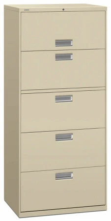 30" 5 Drawer HON 600 Lateral File Cabinet [675L]