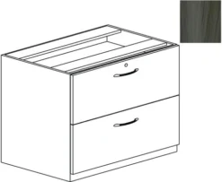 Mayline Aberdeen 36" Credenza Lateral File Gray Steel [ACLF36LGS]