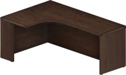 Mayline Aberdeen 72" Left Extended Corner Table Mocha [AEC72LLDC]