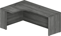Mayline Aberdeen 72" Left Extended Corner Table Gray Steel [AEC72LLGS]