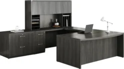 Mayline Aberdeen Office Desk Set Gray Steel [AT10LGS]