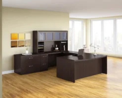 Mayline Aberdeen Office Desk Set Mocha [AT10LDC]