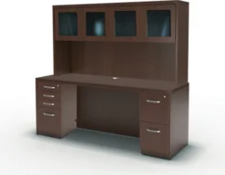 Mayline Aberdeen Office Desk Set Mocha [AT34LDC]