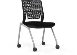 Mayline Thesis Training Chair Armless, Flex Back [KTX2SBBLK]