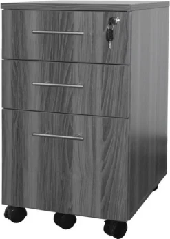 Mayline Medina Pedestal Box-Box-File Gray Steel [MNBBFLGS]