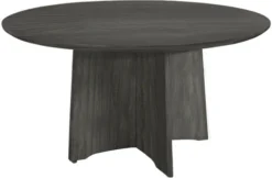 Mayline Medina Conference Table 48" Round Gray Steel [MNCR48LGS]