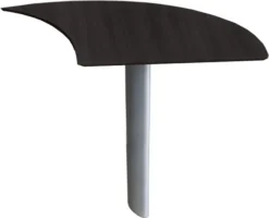 Mayline Medina Curved Desk Extension Right Mocha [MNEXTRLDC]