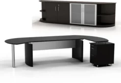 Mayline Medina Office Desk Set Mocha [MNT10LDC]