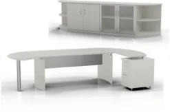 Mayline Medina Office Desk Set Textured Sea Salt [MNT10TSS]