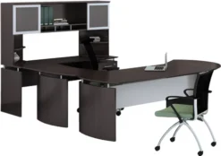 Mayline Medina Office Desk Set Mocha [MNT31LDC]