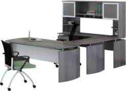 Mayline Medina Office Desk Set Gray Steel [MNT33LGS]