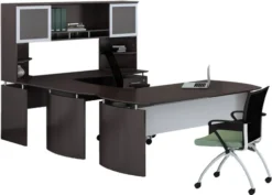 Mayline Medina Office Desk Set Mocha [MNT34LDC]