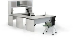 Mayline Medina Office Desk Set Textured Sea Salt [MNT34TSS]