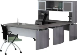 Mayline Medina Office Desk Set Gray Steel [MNT35LGS]