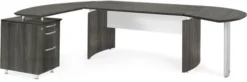 Mayline Medina Office Desk Set Gray Steel [MNT5LGS]