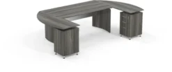 Mayline Medina Office Desk Set Gray Steel [MNT6LGS]