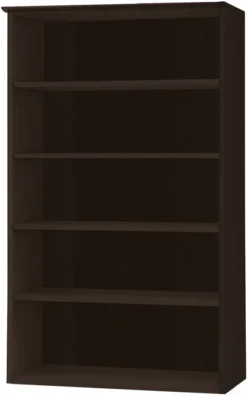 Mayline Medina Bookcase 5 Shelf Mocha Laminate [MVB5LDC]