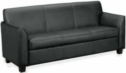 Basyx Black Leather Sofa [VL873]