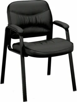 Basyx Leg Base Leather Side Chair [VL643]