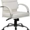 Boss Aaria Modern White Office Chair [B9406]