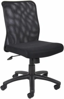 Boss Armless Mesh Back Task Chair [B6105]
