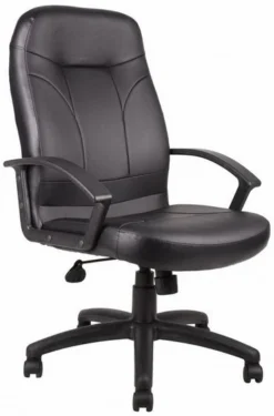 Boss Contoured Leather Office Chair [B8401]