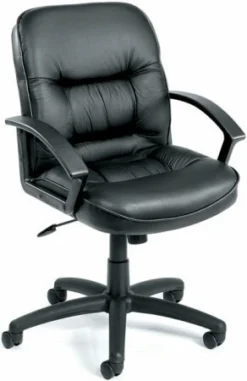 Boss Mid Back LeatherPlus Desk Chair [B7306]
