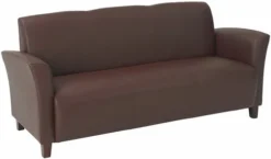 Contemporary Flared Arm Eco Leather Sofa [SL2273]