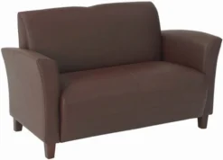 Flared Arm Eco Leather Loveseat [SL2272]