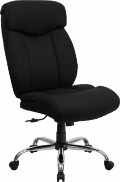 Hercules Black Fabric Big And Tall Chair [GO-1235-BK-FAB-GG]