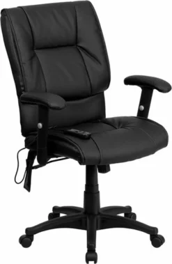 Mid Back LeatherSoft Office Massage Chair [BT-2770P-GG]