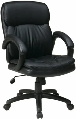 Office Star Eco Leather Mid Back Office Chair [EC9231]