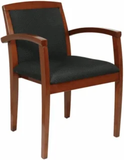 Office Star Upholstered Wooden Guest Chair [KEN-1291]