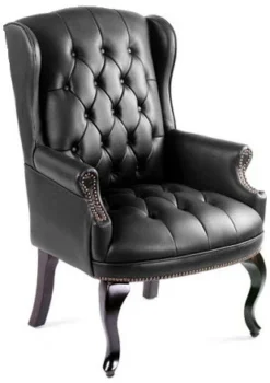 Queen Anne Wingback Office Side Chair [B809]