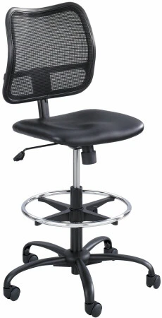 Safco Vue Mesh Back Vinyl Seat Drafting Chair [3395BV]
