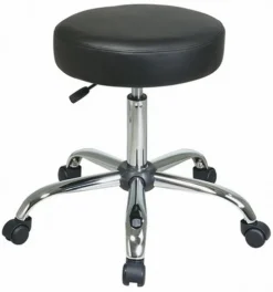 Vinyl Exam Stool With Chrome Finish [ST428V]